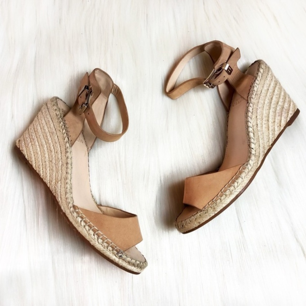 Vince Camuto Tan Espadrille Wedges